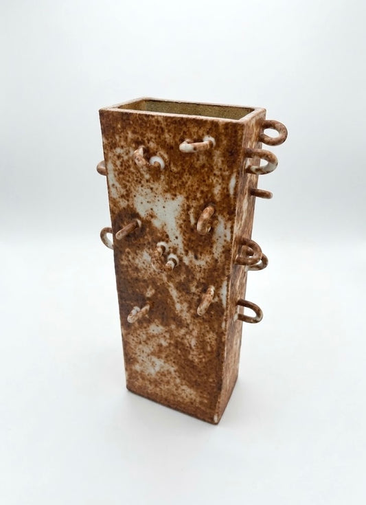Tall vase with loops